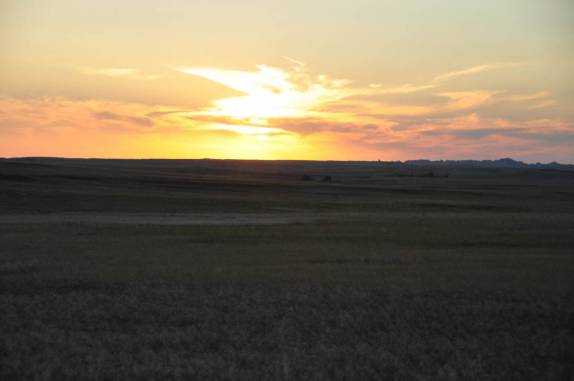 Magnífico fim de tarde no Badlands National Park, em South Dakota, nos Estados Unidos